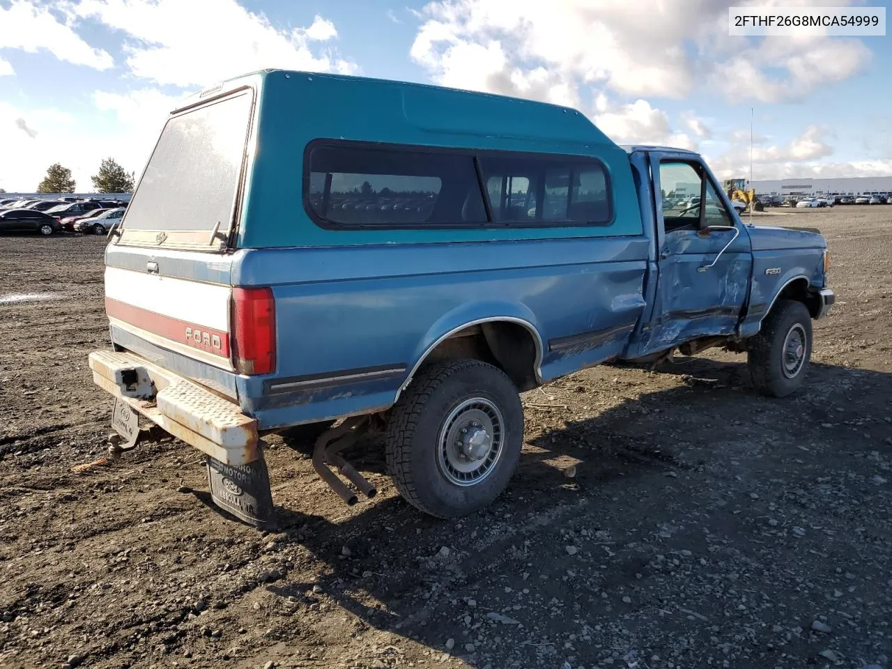 2FTHF26G8MCA54999 1991 Ford F250