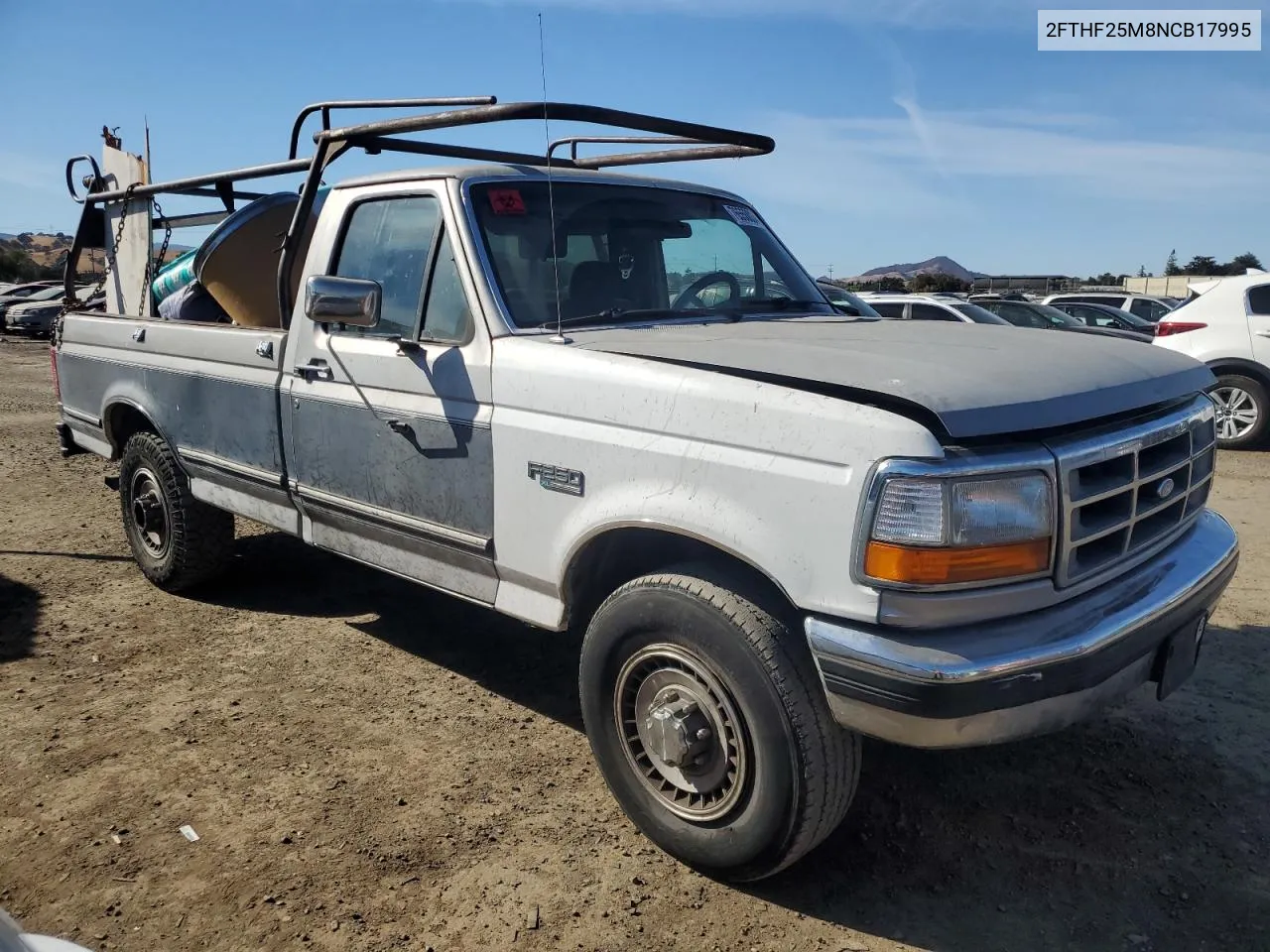 1992 Ford F250 VIN: 2FTHF25M8NCB17995 Lot: 76550034