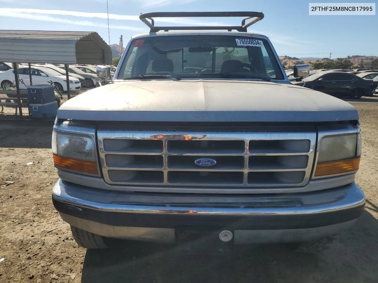 1992 Ford F250 VIN: 2FTHF25M8NCB17995 Lot: 76550034