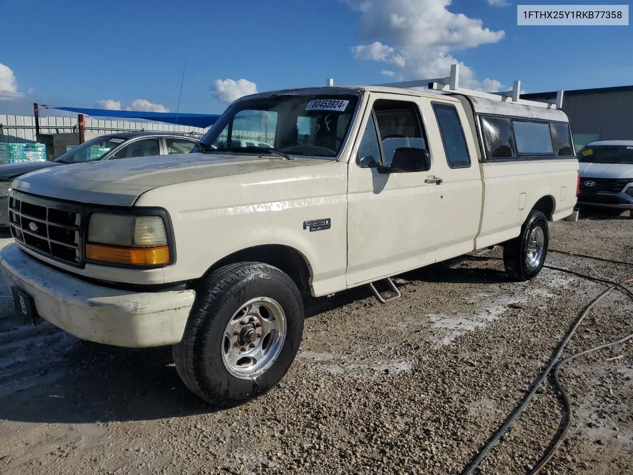 1994 Ford F250 VIN: 1FTHX25Y1RKB77358 Lot: 80453924