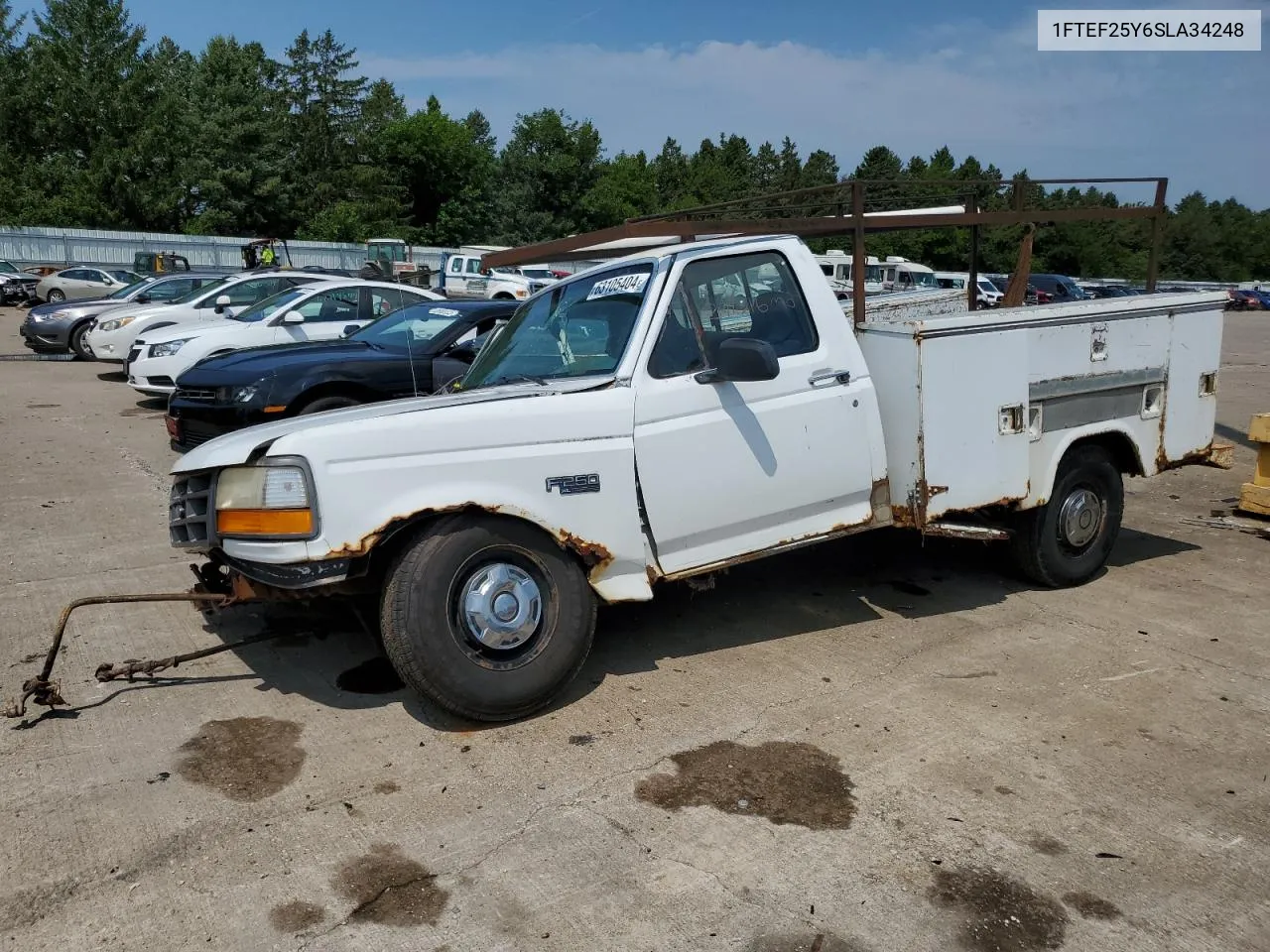 1995 Ford F250 VIN: 1FTEF25Y6SLA34248 Lot: 63105404