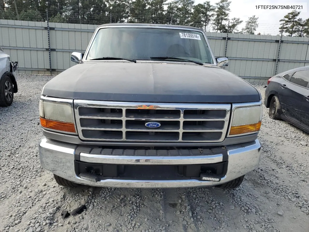 1995 Ford F250 VIN: 1FTEF25N7SNB40721 Lot: 78135514