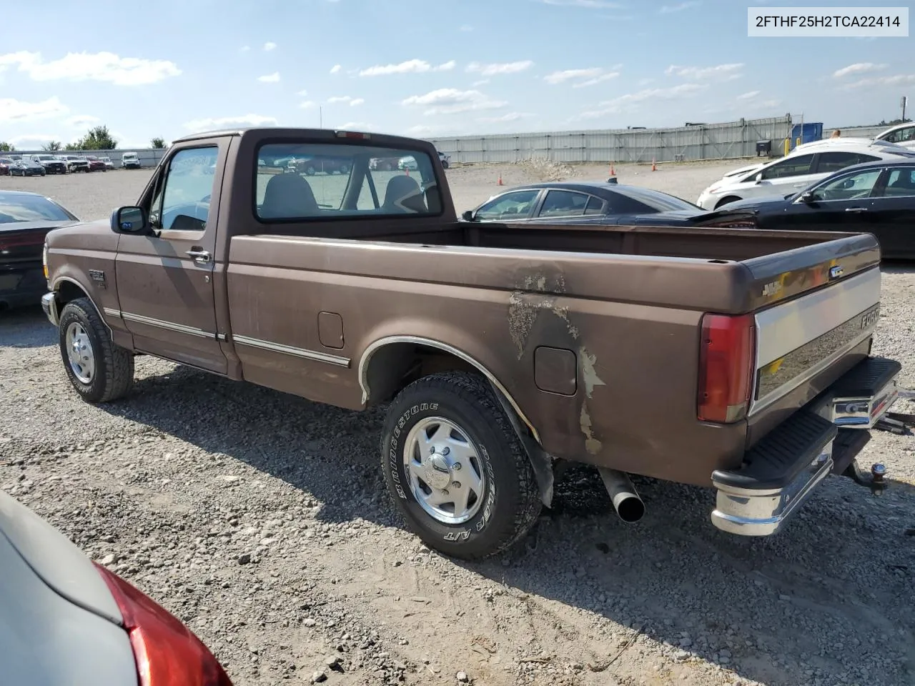 1996 Ford F250 VIN: 2FTHF25H2TCA22414 Lot: 63652304