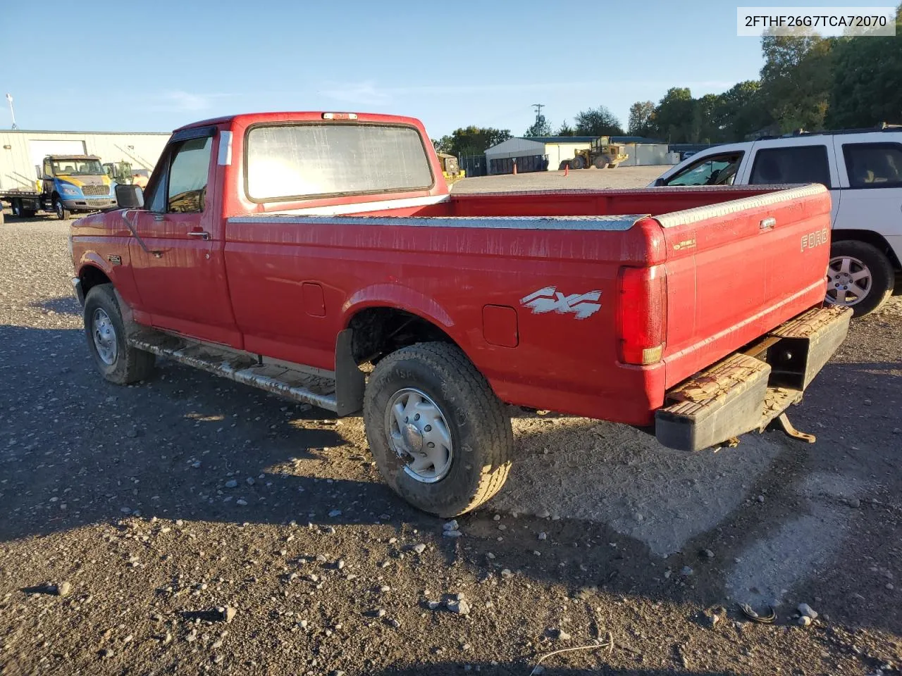 1996 Ford F250 VIN: 2FTHF26G7TCA72070 Lot: 75569354