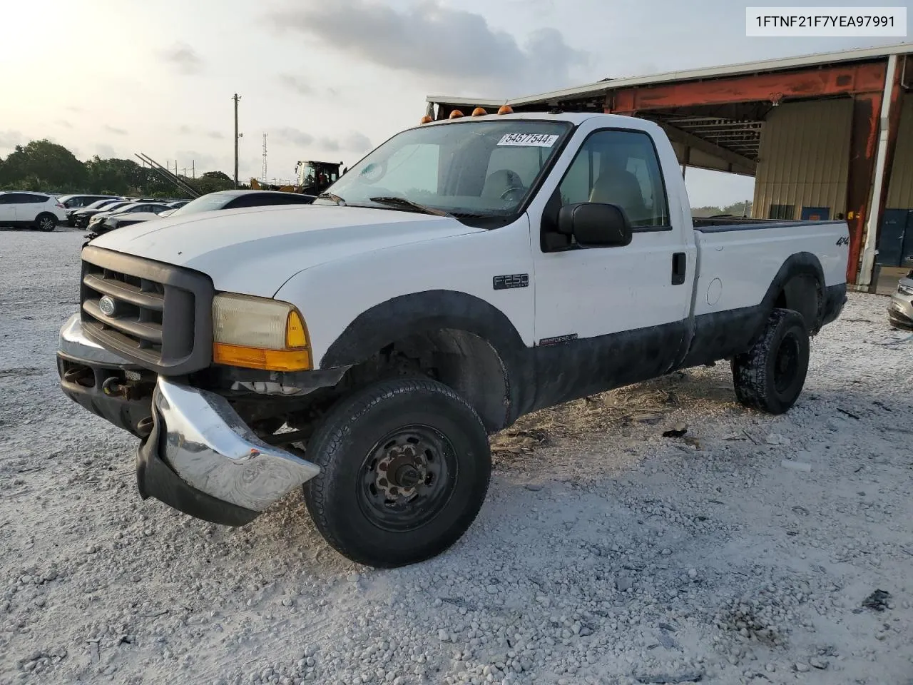 2000 Ford F250 Super Duty VIN: 1FTNF21F7YEA97991 Lot: 54577544