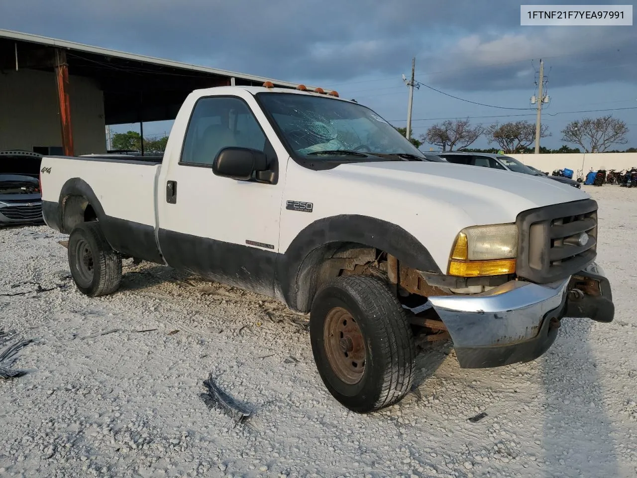 2000 Ford F250 Super Duty VIN: 1FTNF21F7YEA97991 Lot: 54577544