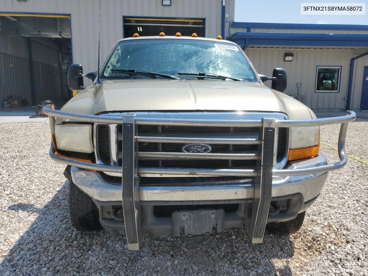 2000 Ford F250 Super Duty VIN: 3FTNX21S8YMA58072 Lot: 63557474