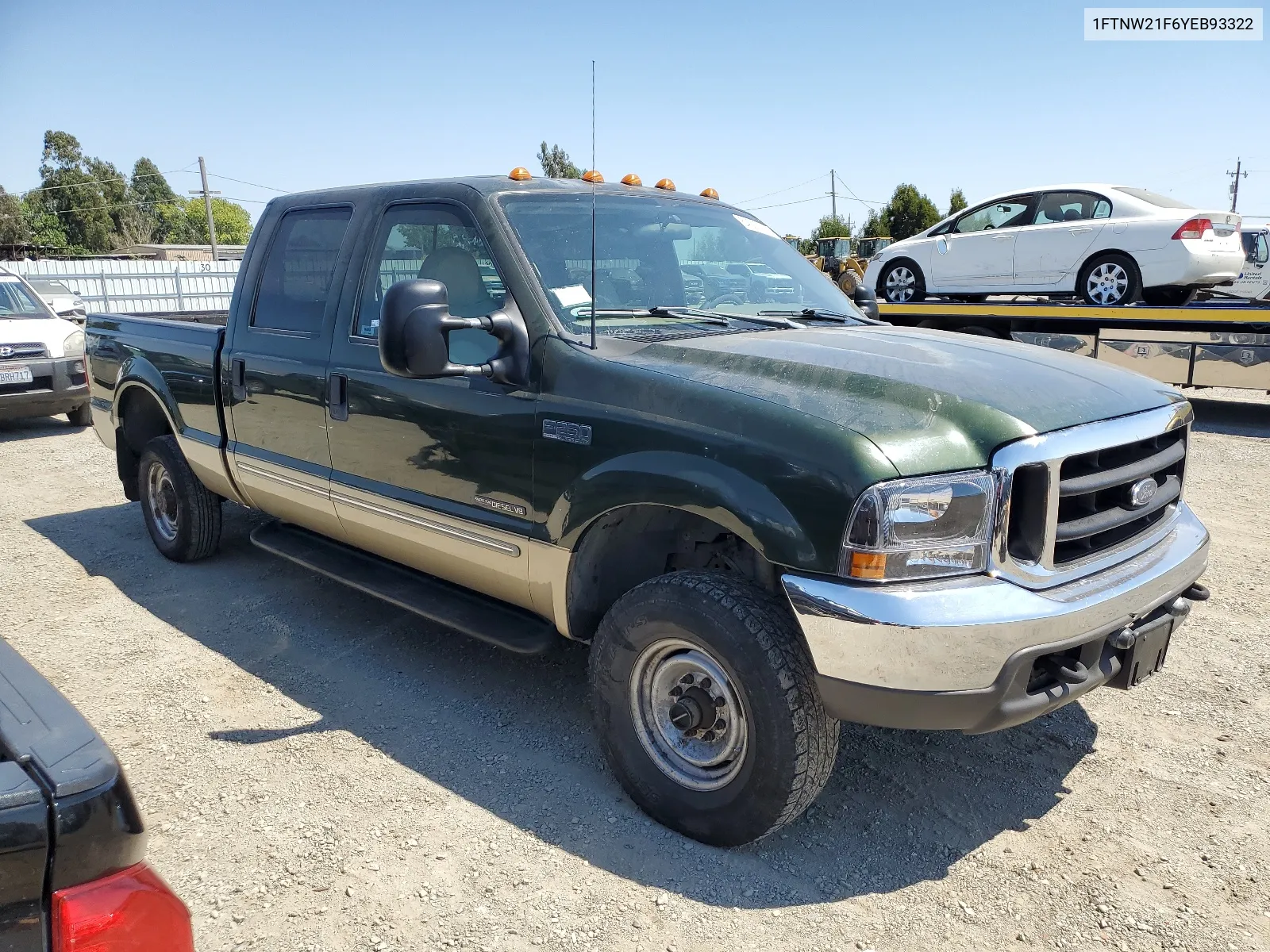 2000 Ford F250 Super Duty VIN: 1FTNW21F6YEB93322 Lot: 64000714