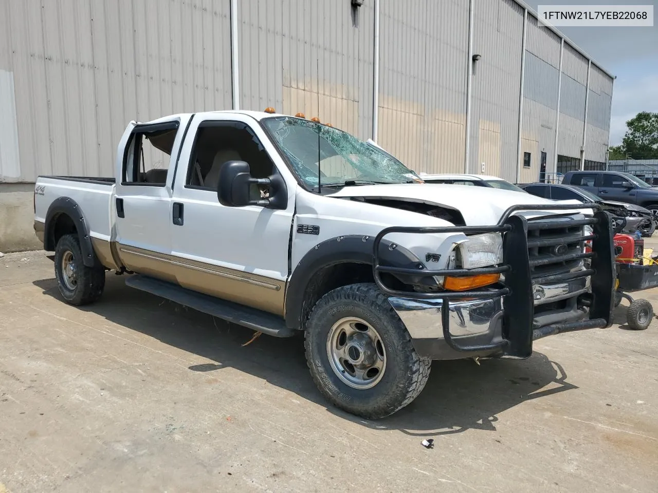 2000 Ford F250 Super Duty VIN: 1FTNW21L7YEB22068 Lot: 64853784