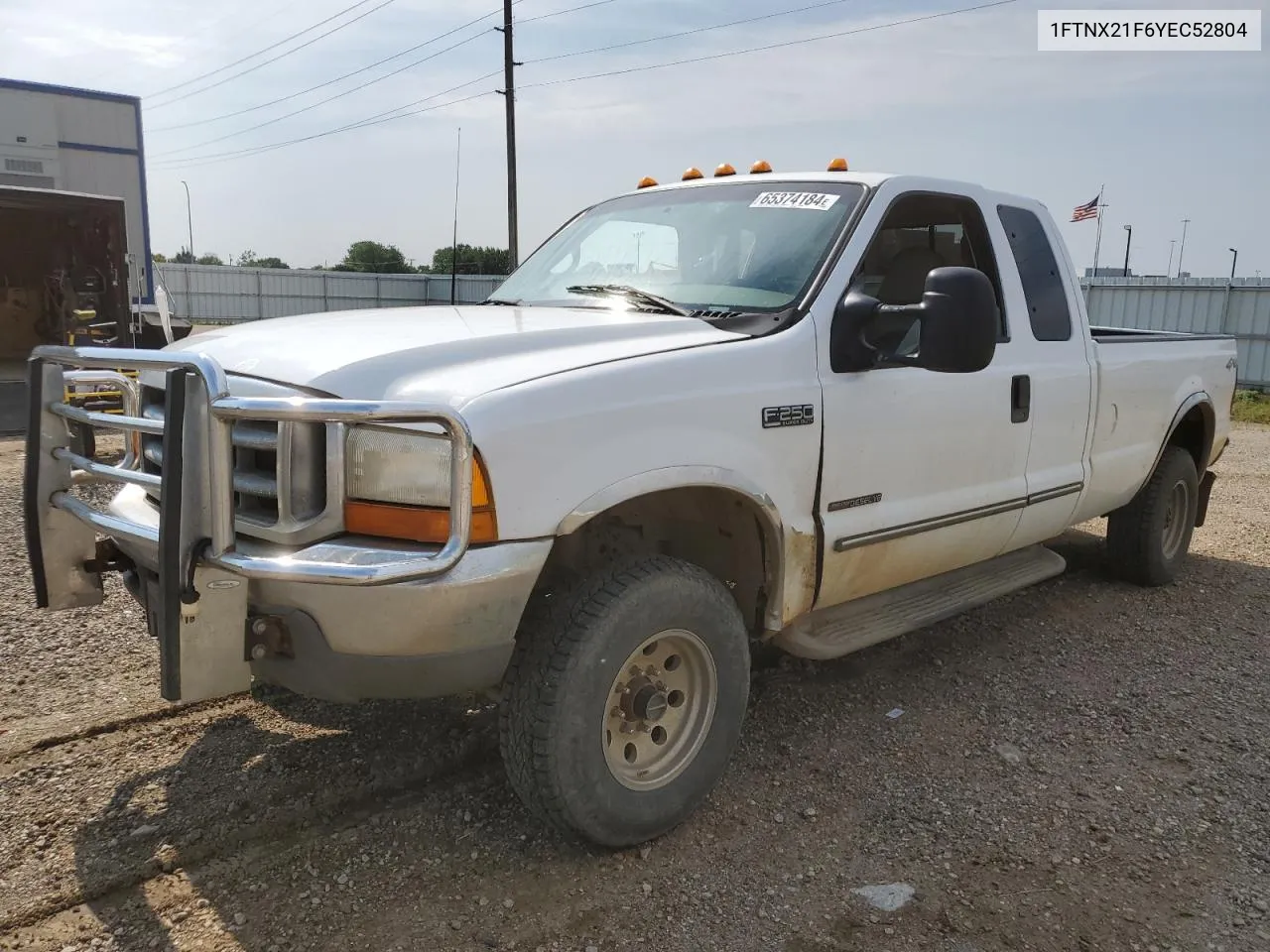 2000 Ford F250 Super Duty VIN: 1FTNX21F6YEC52804 Lot: 65374184