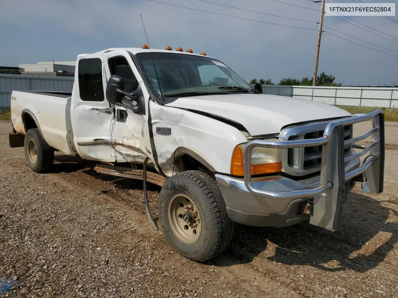 2000 Ford F250 Super Duty VIN: 1FTNX21F6YEC52804 Lot: 65374184