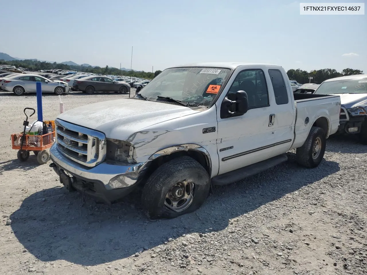 2000 Ford F250 Super Duty VIN: 1FTNX21FXYEC14637 Lot: 68501124