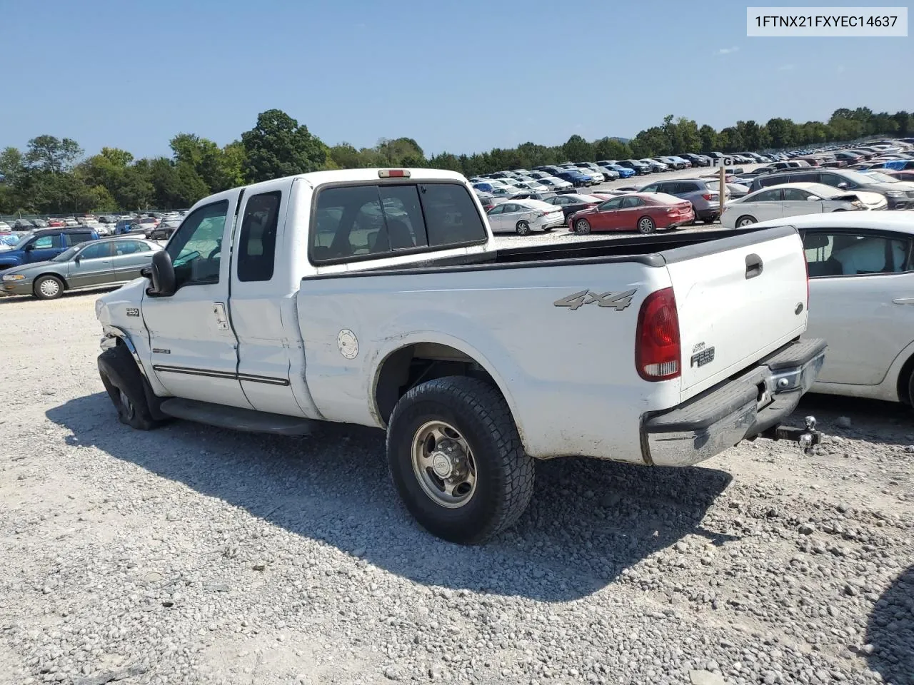 2000 Ford F250 Super Duty VIN: 1FTNX21FXYEC14637 Lot: 68501124