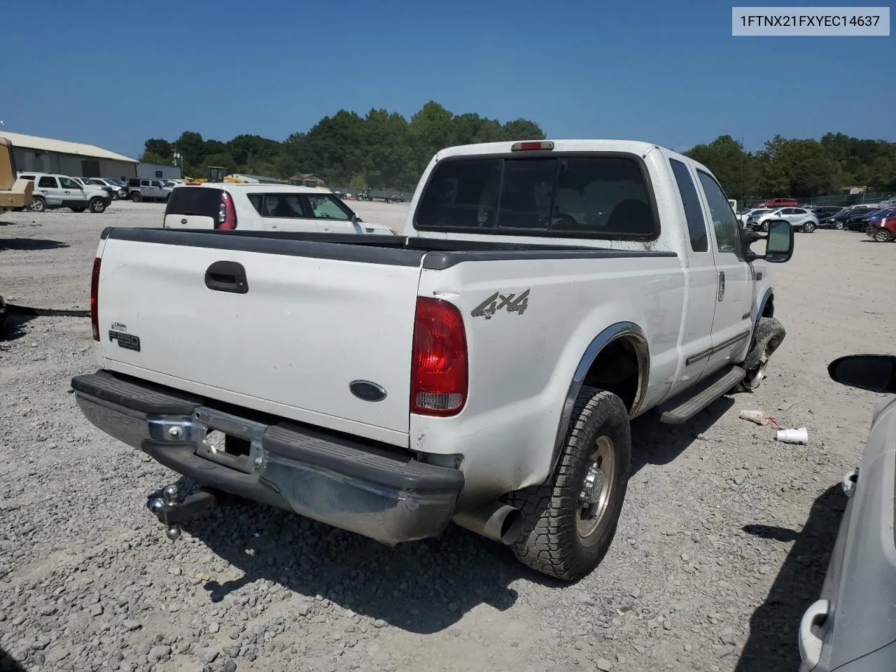 1FTNX21FXYEC14637 2000 Ford F250 Super Duty