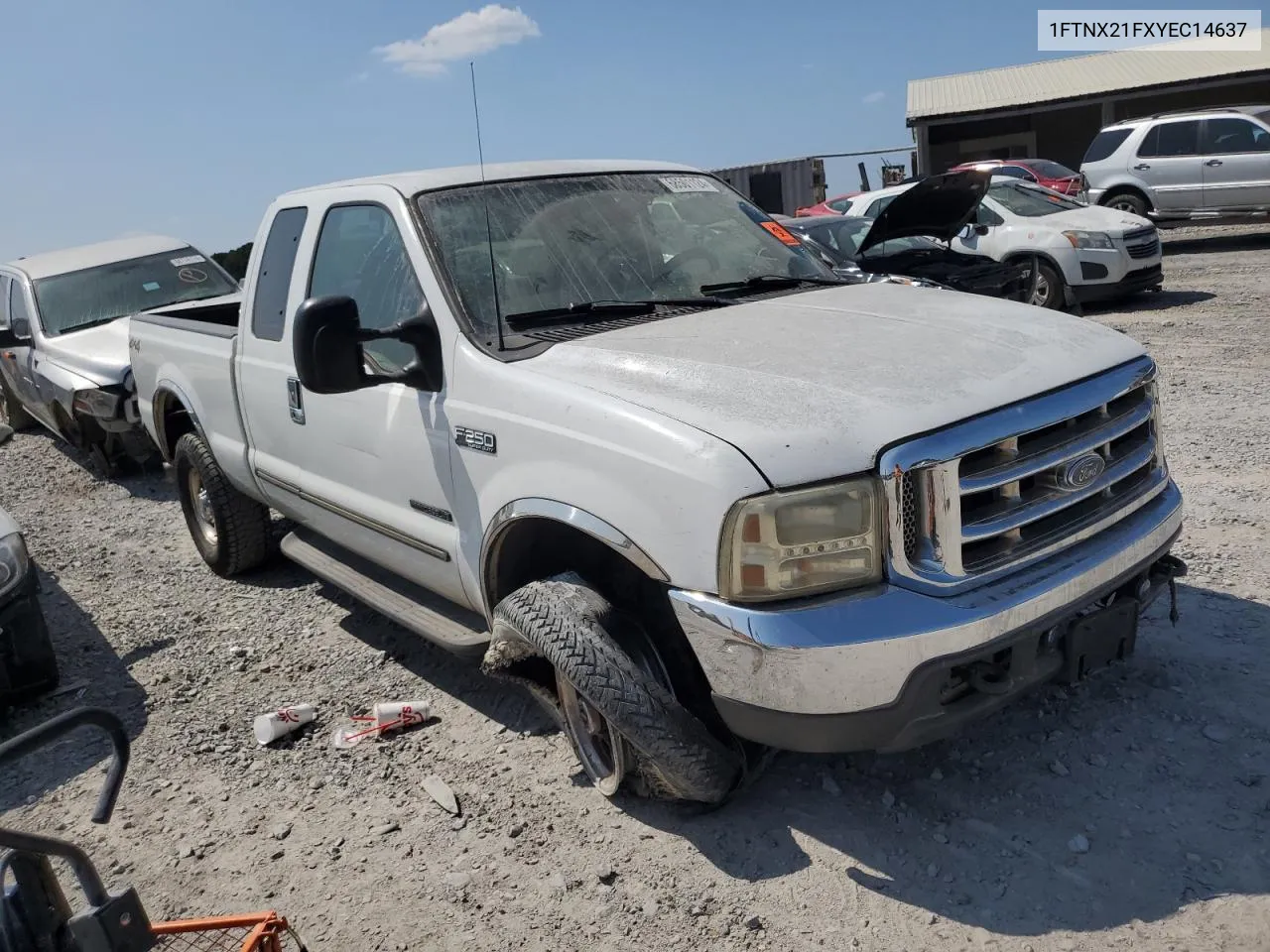 2000 Ford F250 Super Duty VIN: 1FTNX21FXYEC14637 Lot: 68501124