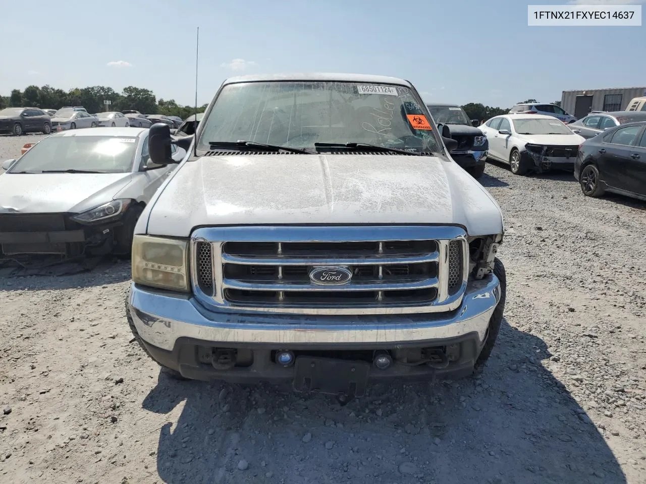 2000 Ford F250 Super Duty VIN: 1FTNX21FXYEC14637 Lot: 68501124