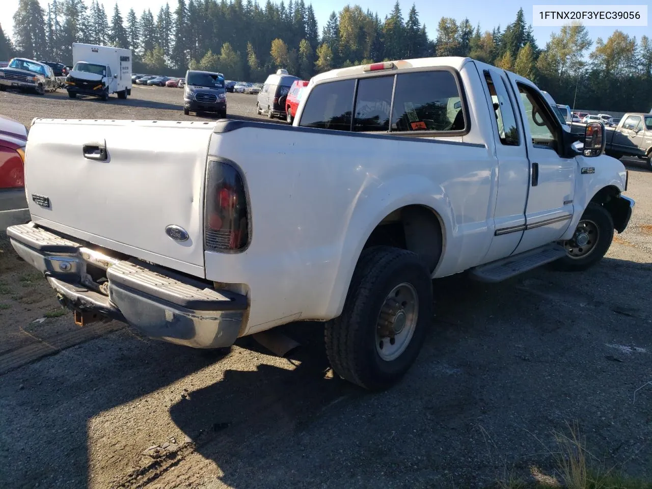 2000 Ford F250 Super Duty VIN: 1FTNX20F3YEC39056 Lot: 69449094