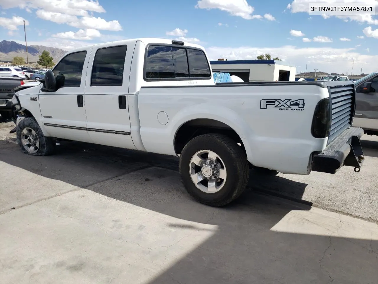 2000 Ford F250 Super Duty VIN: 3FTNW21F3YMA57871 Lot: 69484604