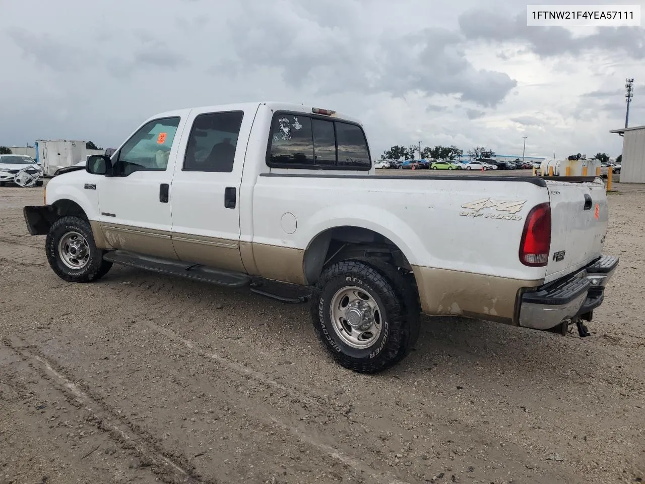 2000 Ford F250 Super Duty VIN: 1FTNW21F4YEA57111 Lot: 70084424