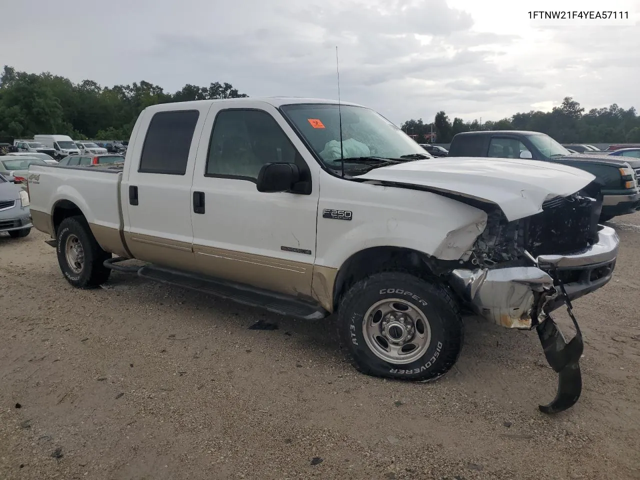 2000 Ford F250 Super Duty VIN: 1FTNW21F4YEA57111 Lot: 70084424