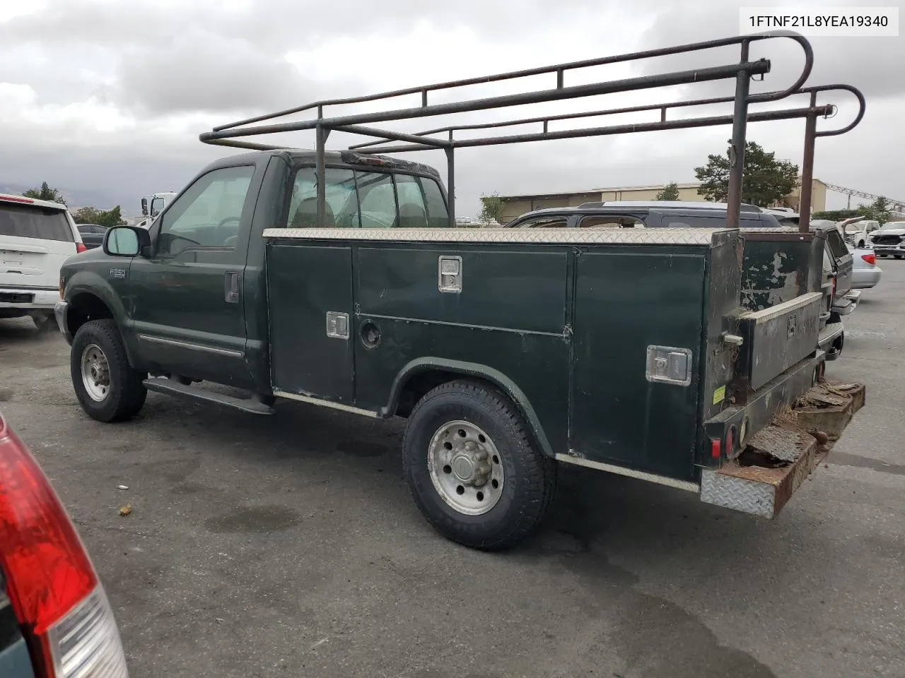 2000 Ford F250 Super Duty VIN: 1FTNF21L8YEA19340 Lot: 71419984