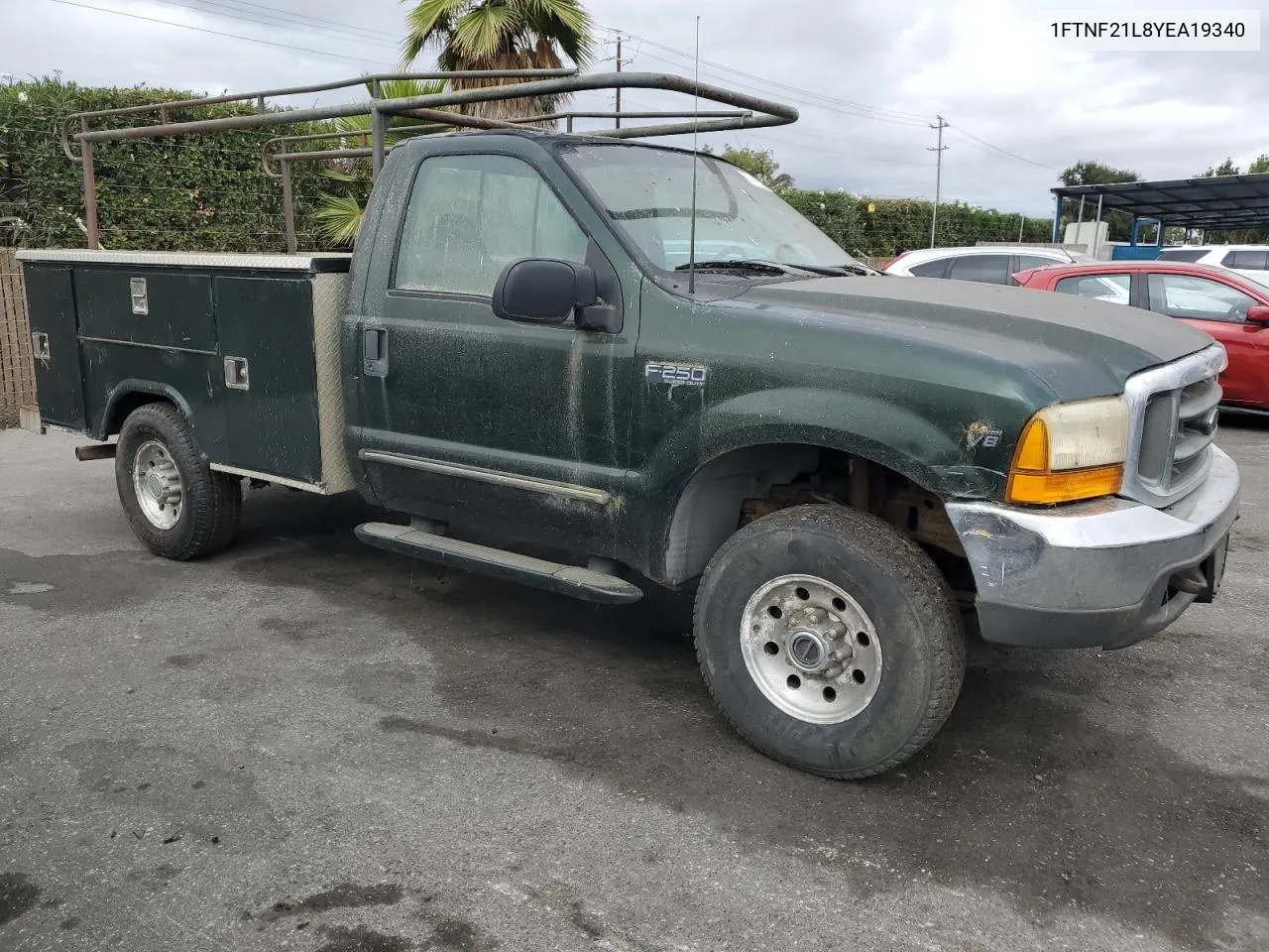 2000 Ford F250 Super Duty VIN: 1FTNF21L8YEA19340 Lot: 71419984