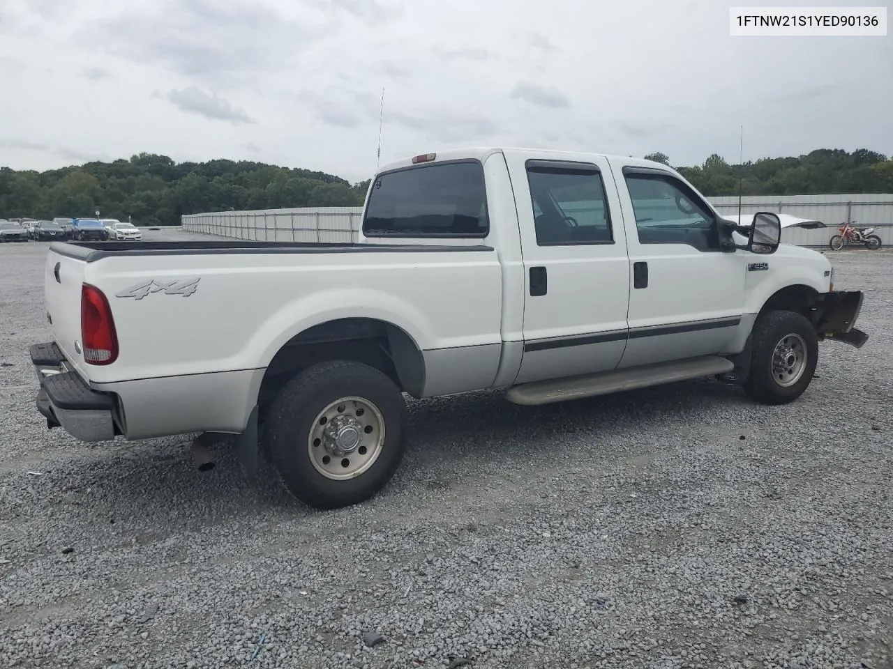 2000 Ford F250 Super Duty VIN: 1FTNW21S1YED90136 Lot: 71520914