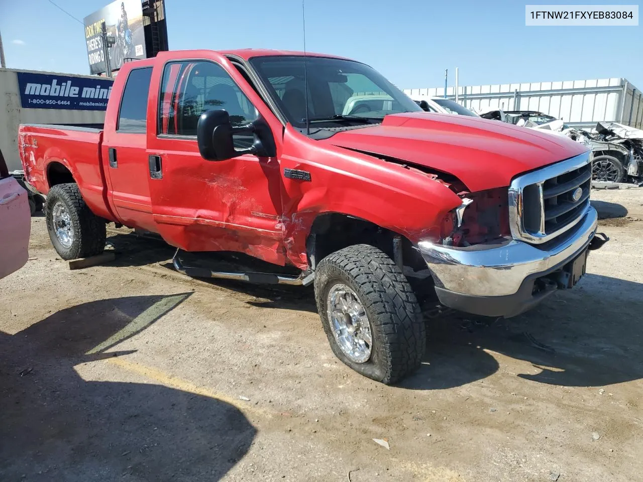 2000 Ford F250 Super Duty VIN: 1FTNW21FXYEB83084 Lot: 71928744