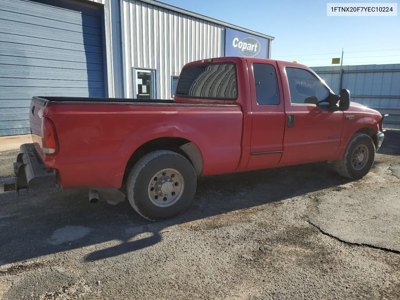 2000 Ford F250 Super Duty VIN: 1FTNX20F7YEC10224 Lot: 73490524