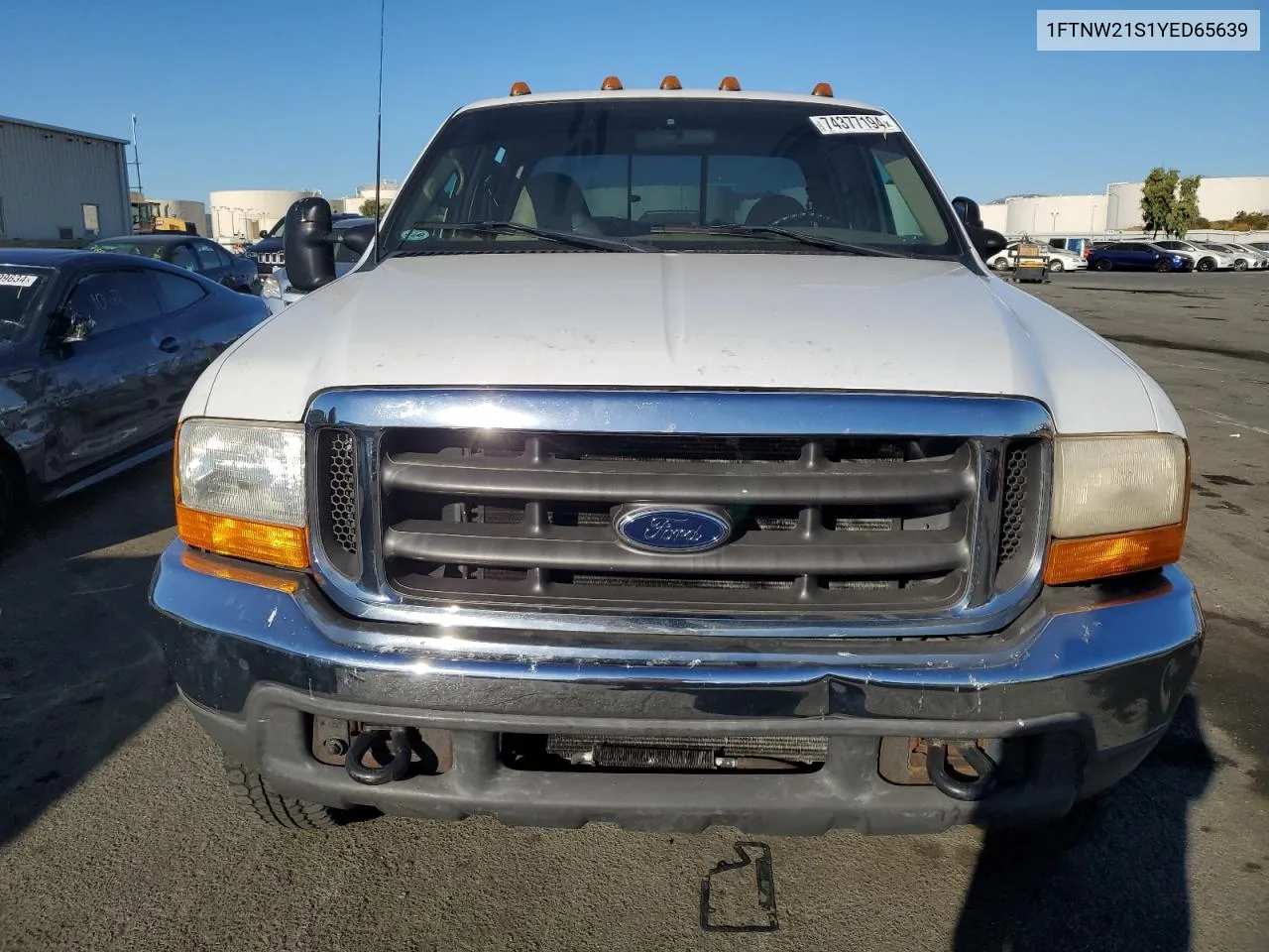 2000 Ford F250 Super Duty VIN: 1FTNW21S1YED65639 Lot: 74377194