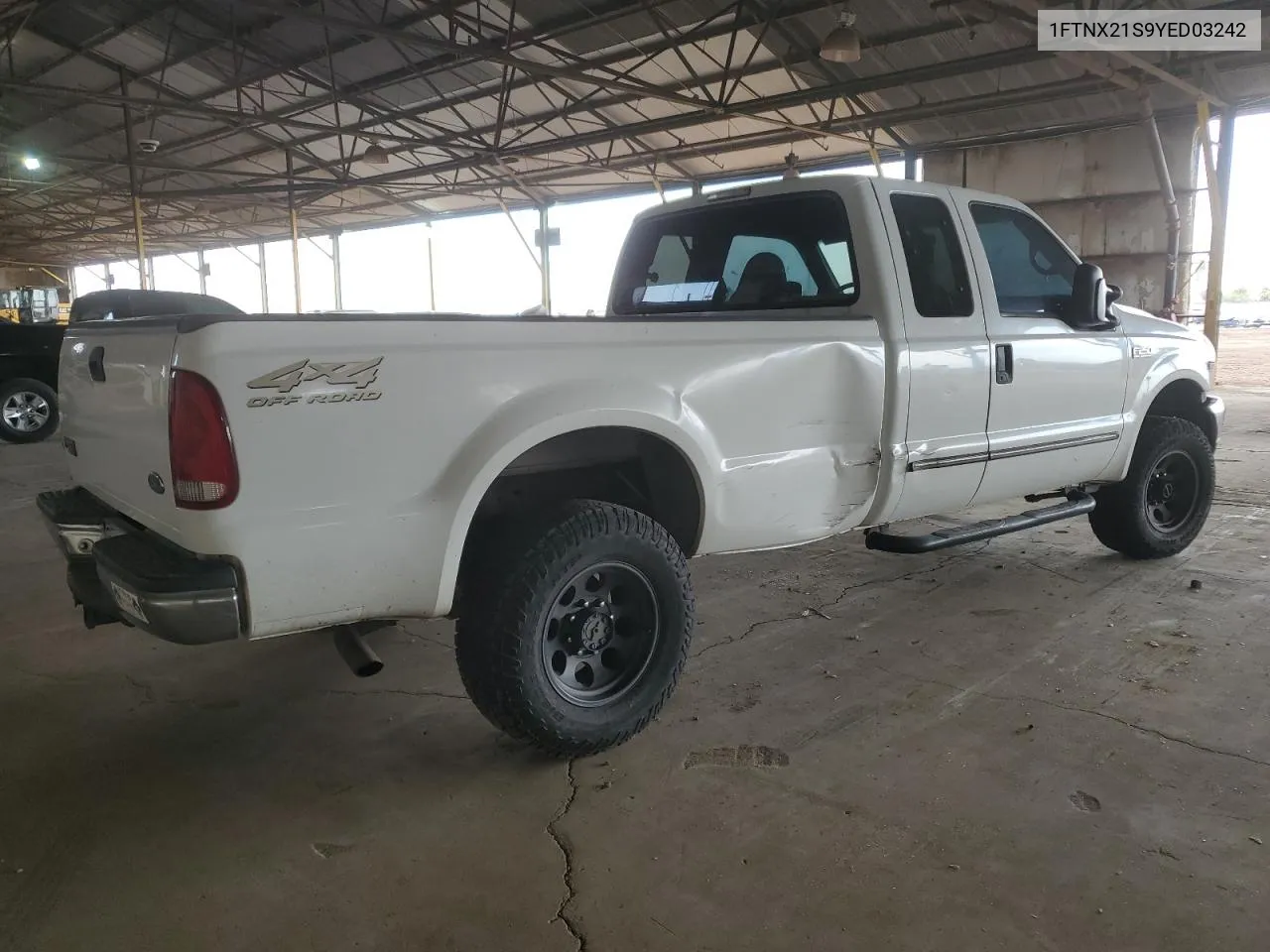 2000 Ford F250 Super Duty VIN: 1FTNX21S9YED03242 Lot: 74542704