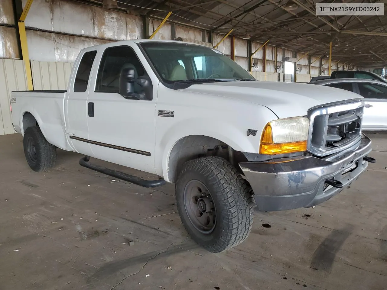 2000 Ford F250 Super Duty VIN: 1FTNX21S9YED03242 Lot: 74542704