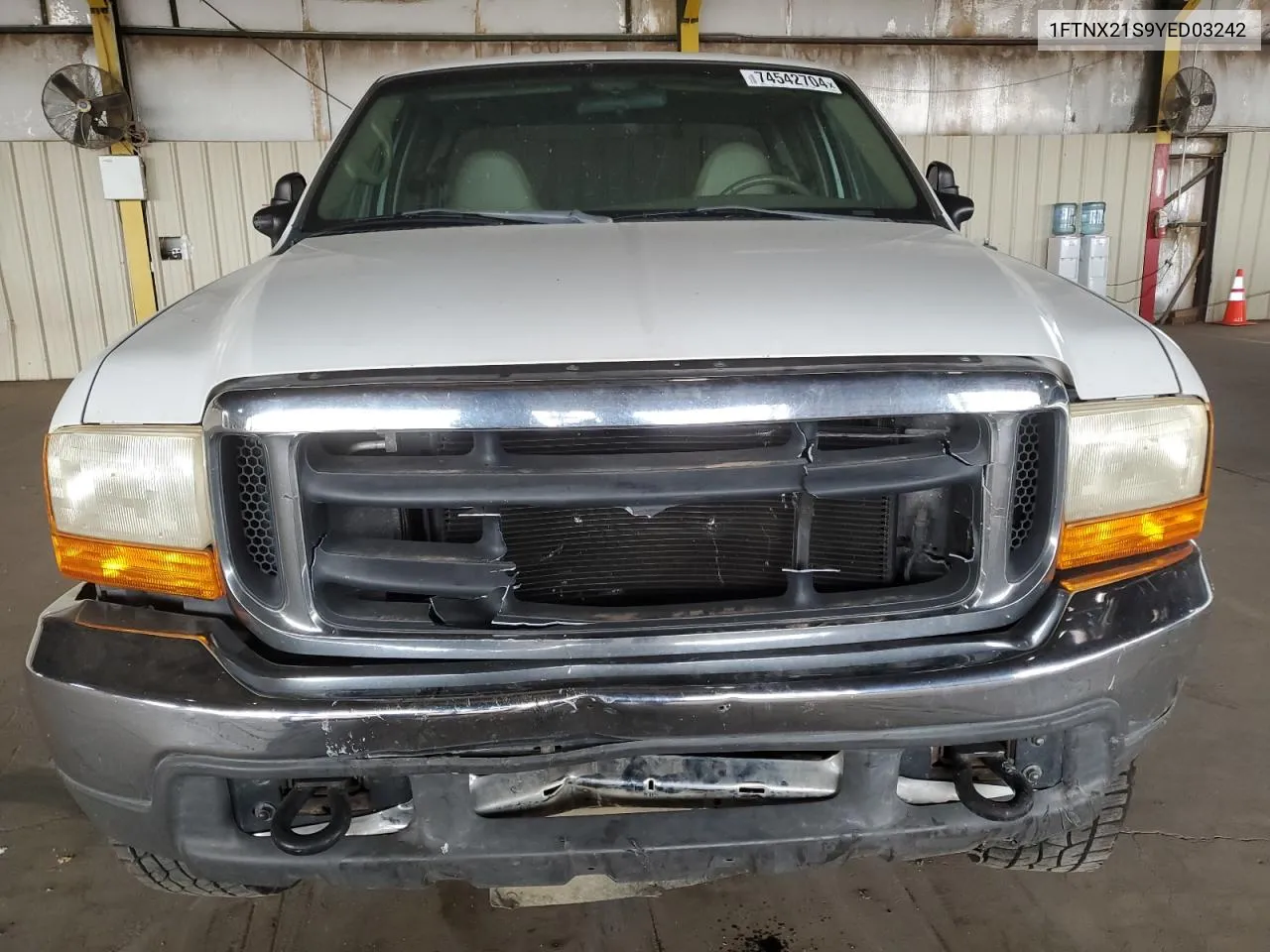 2000 Ford F250 Super Duty VIN: 1FTNX21S9YED03242 Lot: 74542704