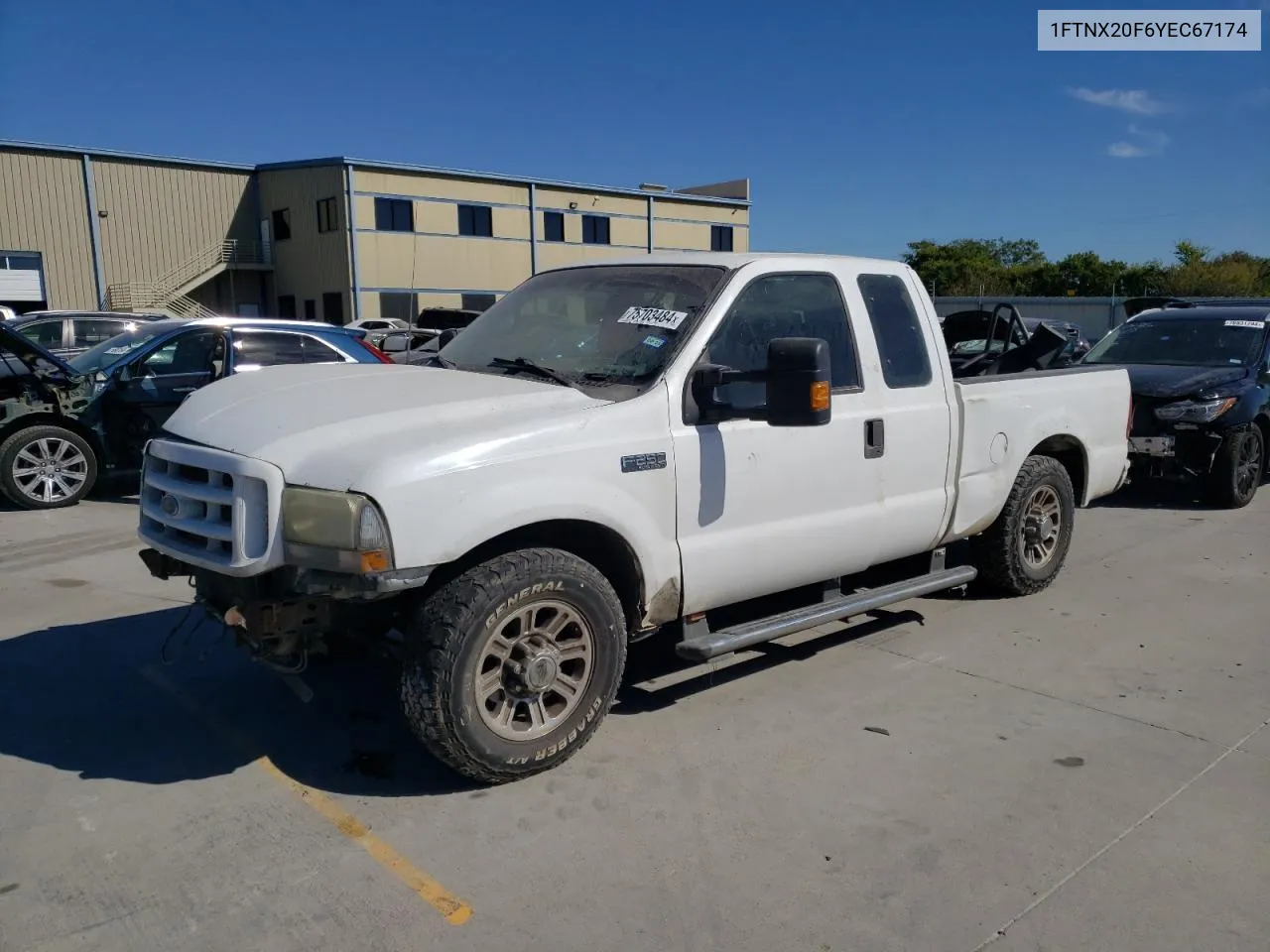 2000 Ford F250 Super Duty VIN: 1FTNX20F6YEC67174 Lot: 75703484