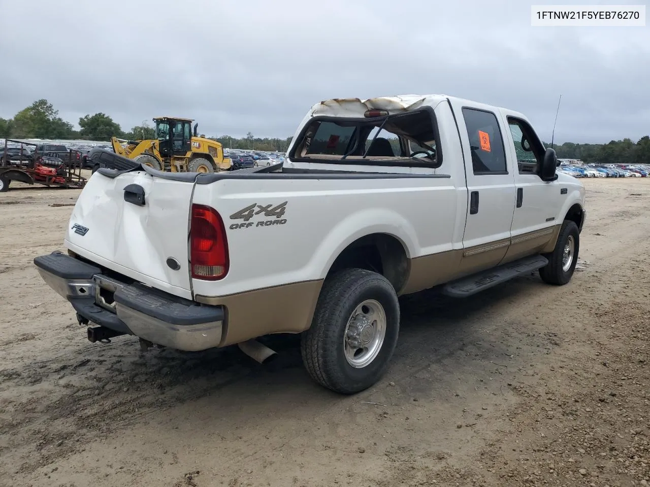 2000 Ford F250 Super Duty VIN: 1FTNW21F5YEB76270 Lot: 78348464