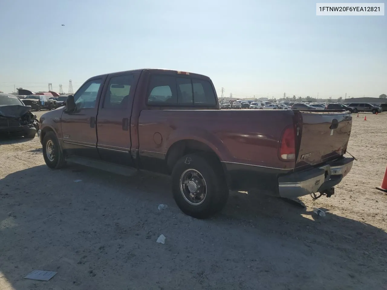 2000 Ford F250 Super Duty VIN: 1FTNW20F6YEA12821 Lot: 80258424