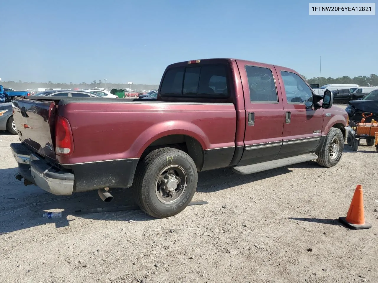 2000 Ford F250 Super Duty VIN: 1FTNW20F6YEA12821 Lot: 80258424