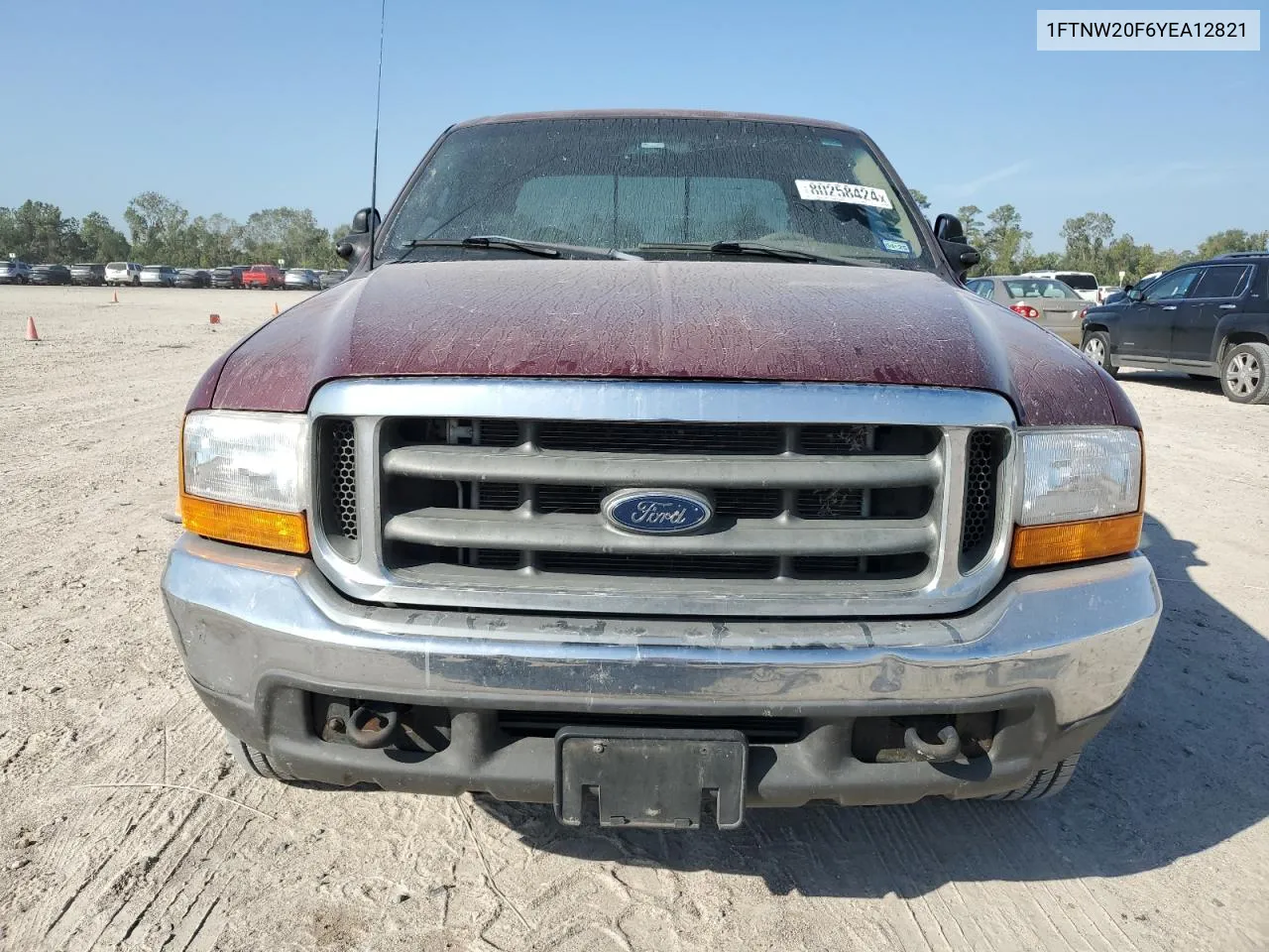 2000 Ford F250 Super Duty VIN: 1FTNW20F6YEA12821 Lot: 80258424