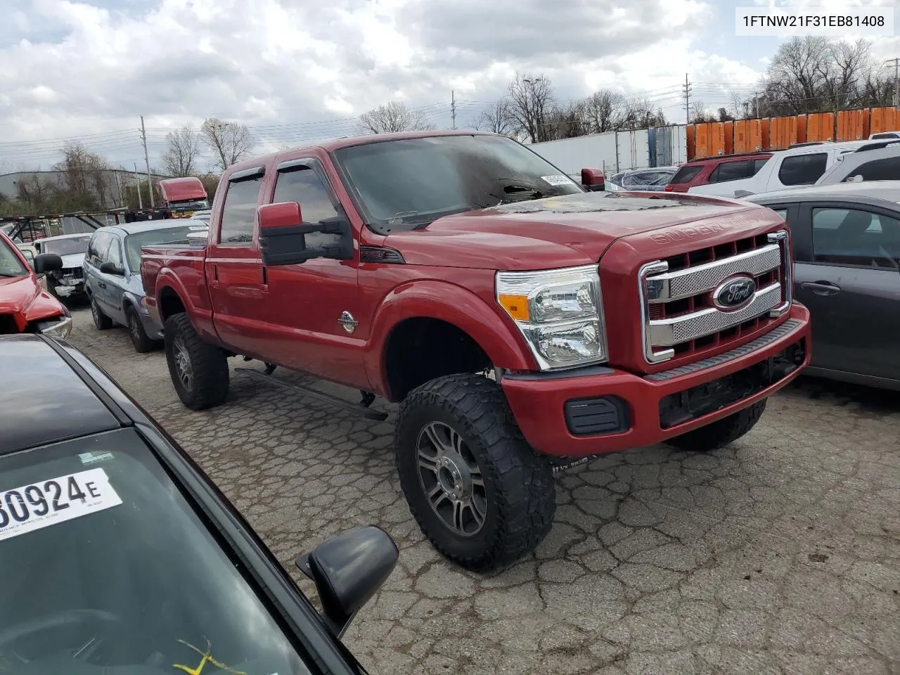 2001 Ford F250 Super Duty VIN: 1FTNW21F31EB81408 Lot: 46646474