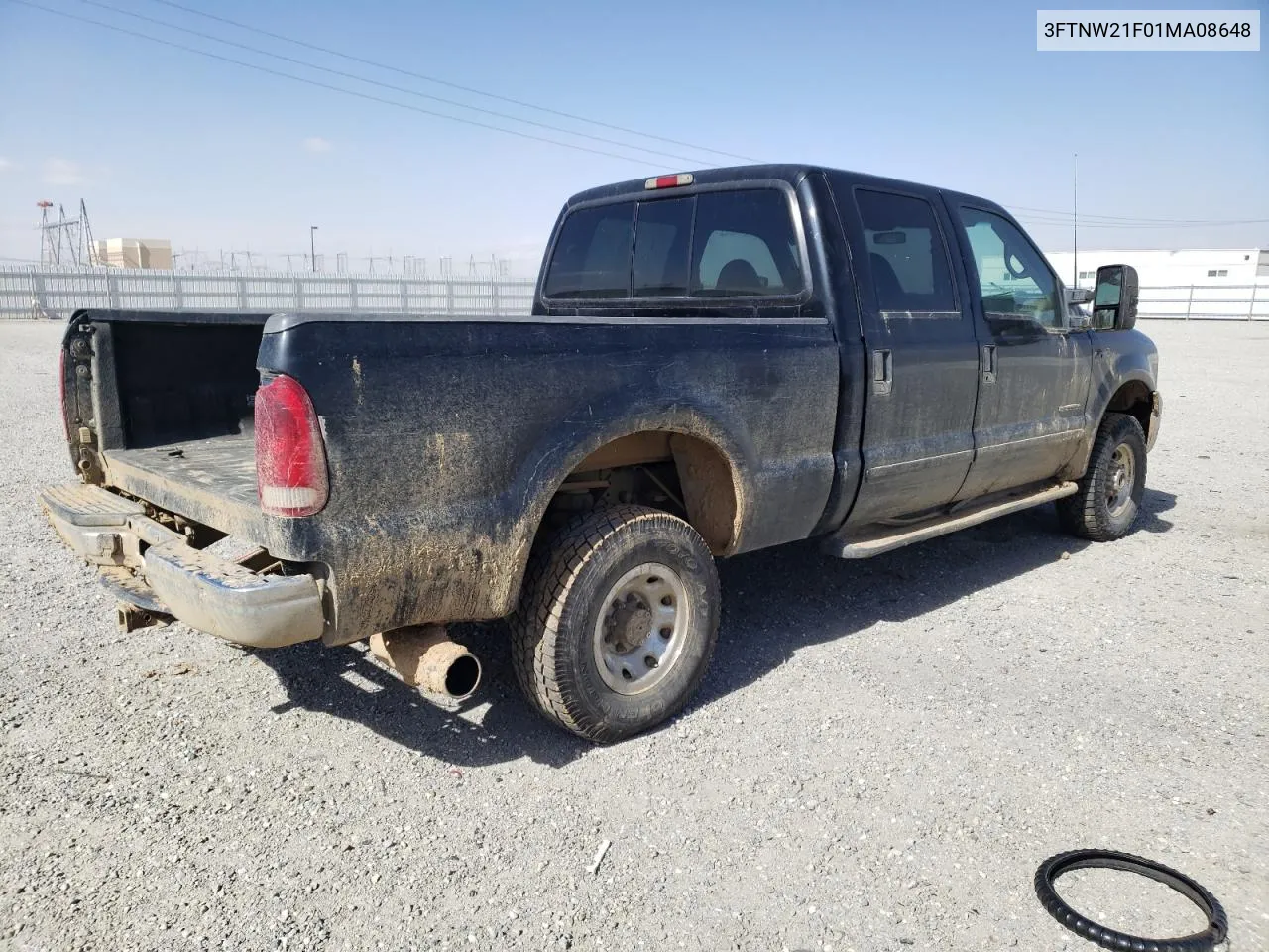 2001 Ford F250 Super Duty VIN: 3FTNW21F01MA08648 Lot: 52159154