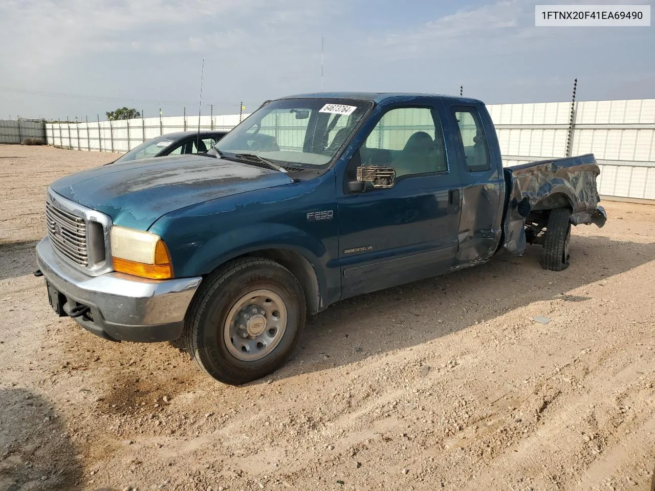 2001 Ford F250 Super Duty VIN: 1FTNX20F41EA69490 Lot: 64673764