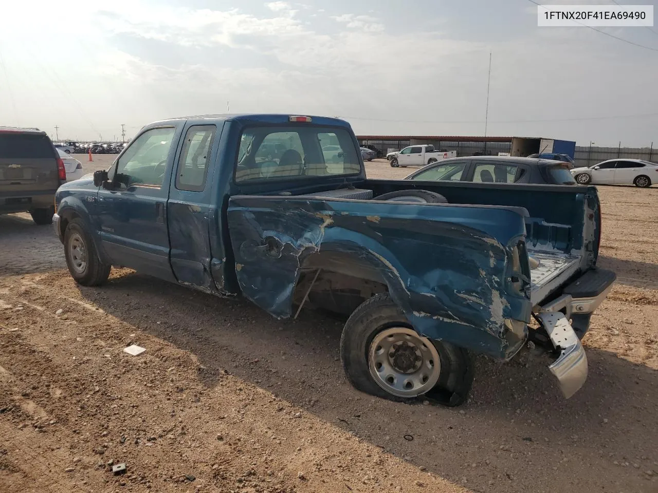 2001 Ford F250 Super Duty VIN: 1FTNX20F41EA69490 Lot: 64673764