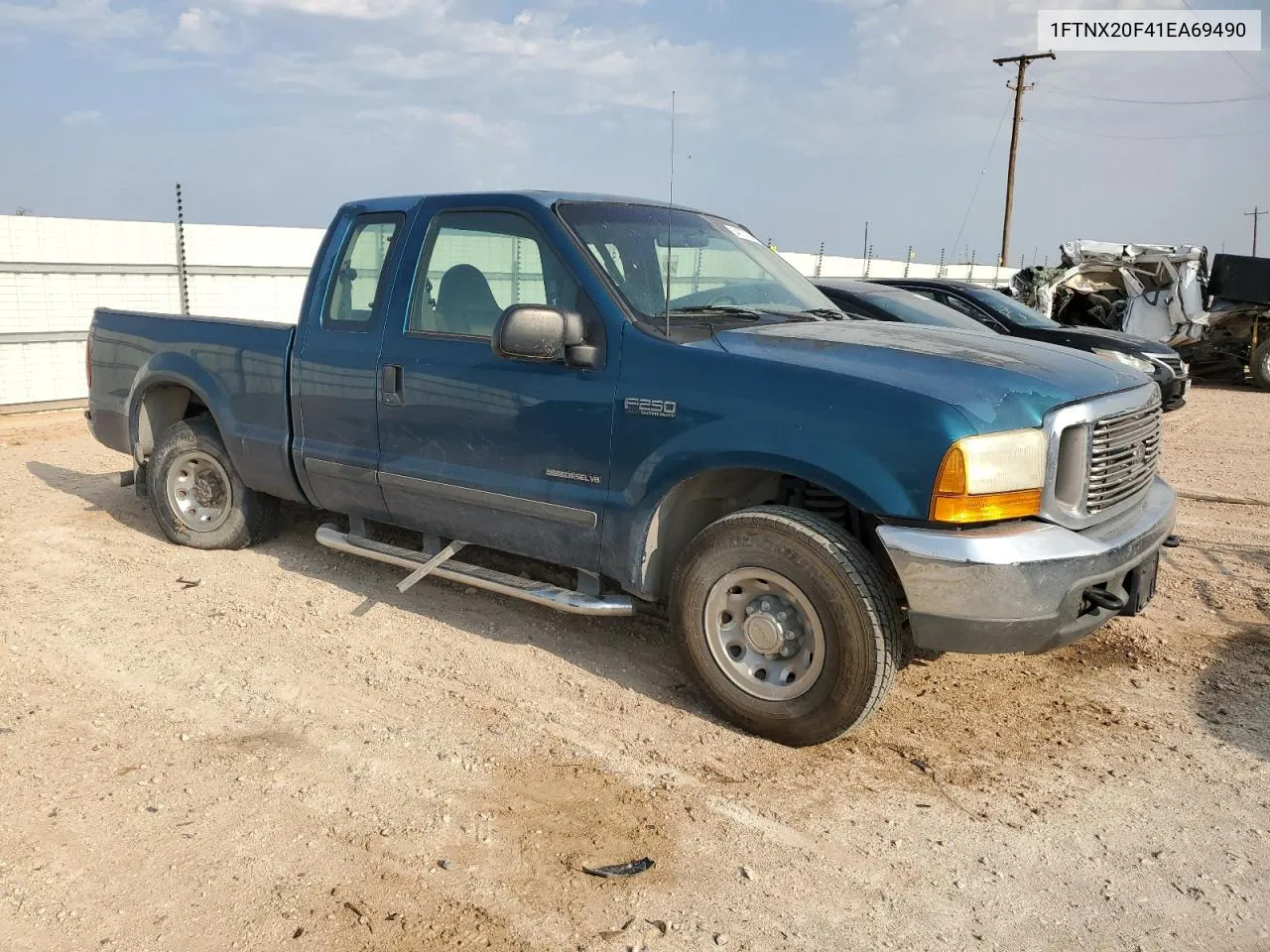 2001 Ford F250 Super Duty VIN: 1FTNX20F41EA69490 Lot: 64673764