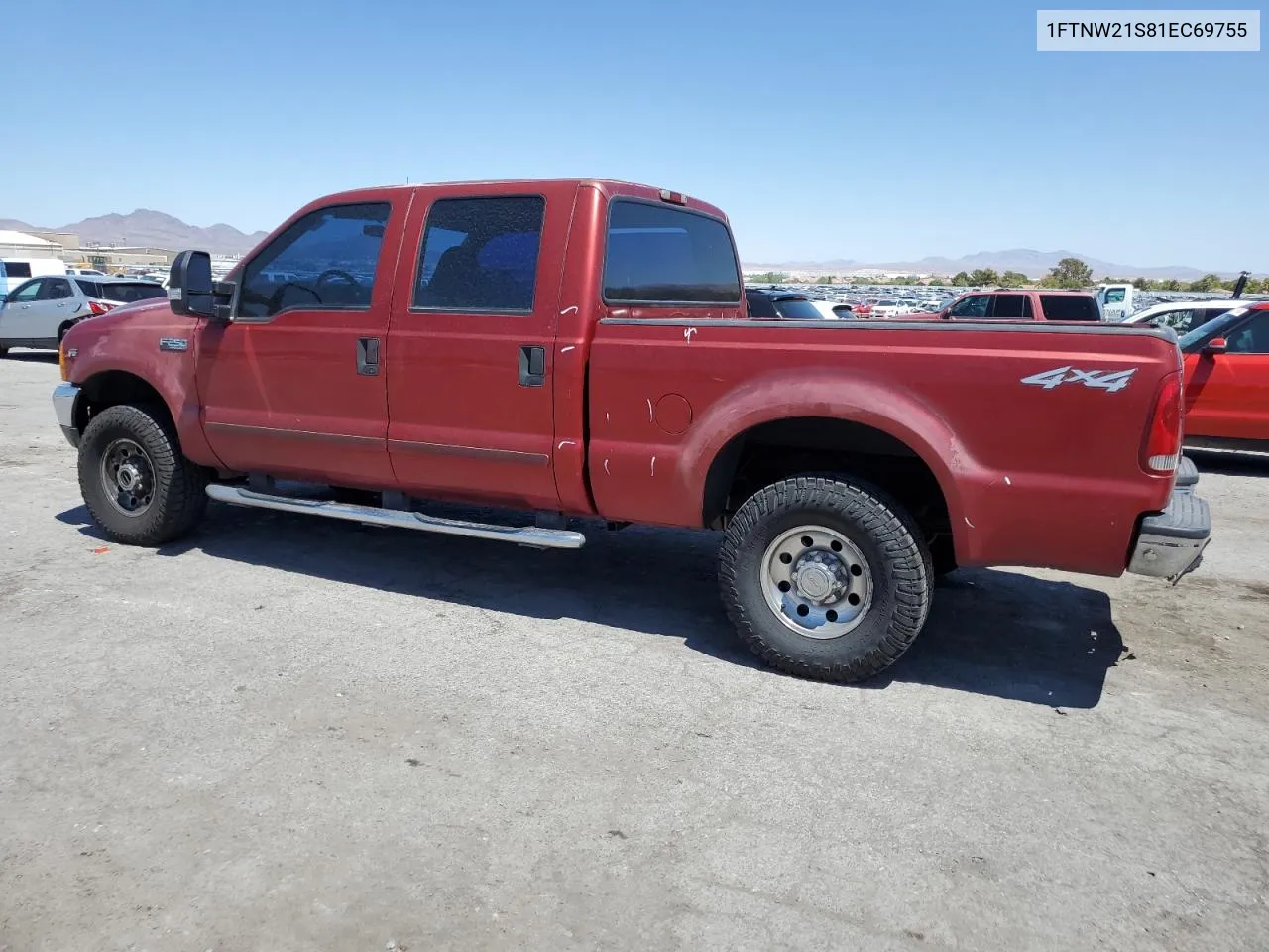 2001 Ford F250 Super Duty VIN: 1FTNW21S81EC69755 Lot: 67153864