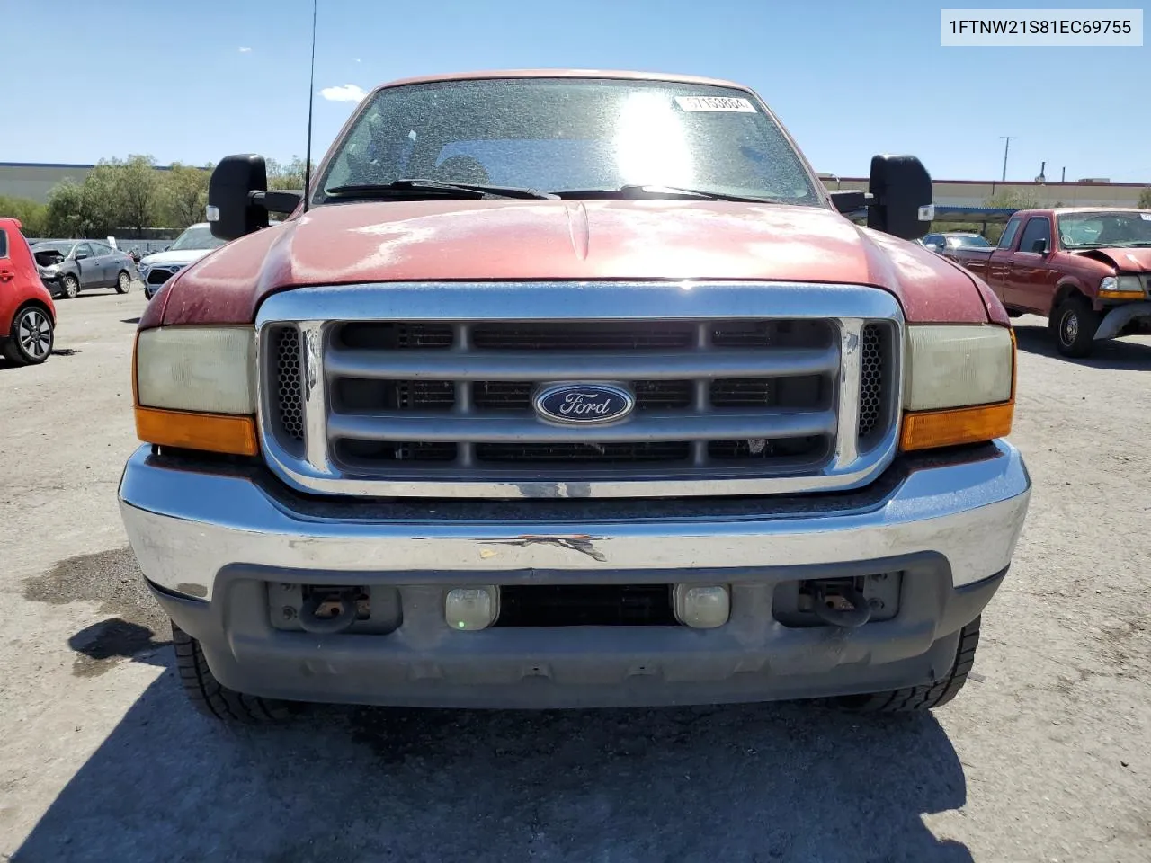 2001 Ford F250 Super Duty VIN: 1FTNW21S81EC69755 Lot: 67153864