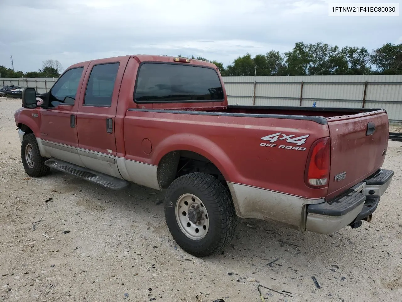 2001 Ford F250 Super Duty VIN: 1FTNW21F41EC80030 Lot: 69115294