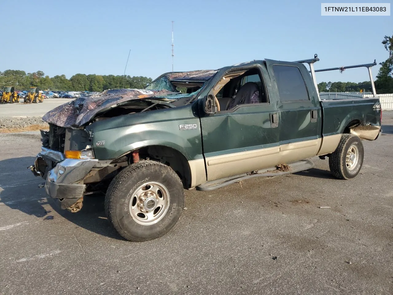 2001 Ford F250 Super Duty VIN: 1FTNW21L11EB43083 Lot: 70609164