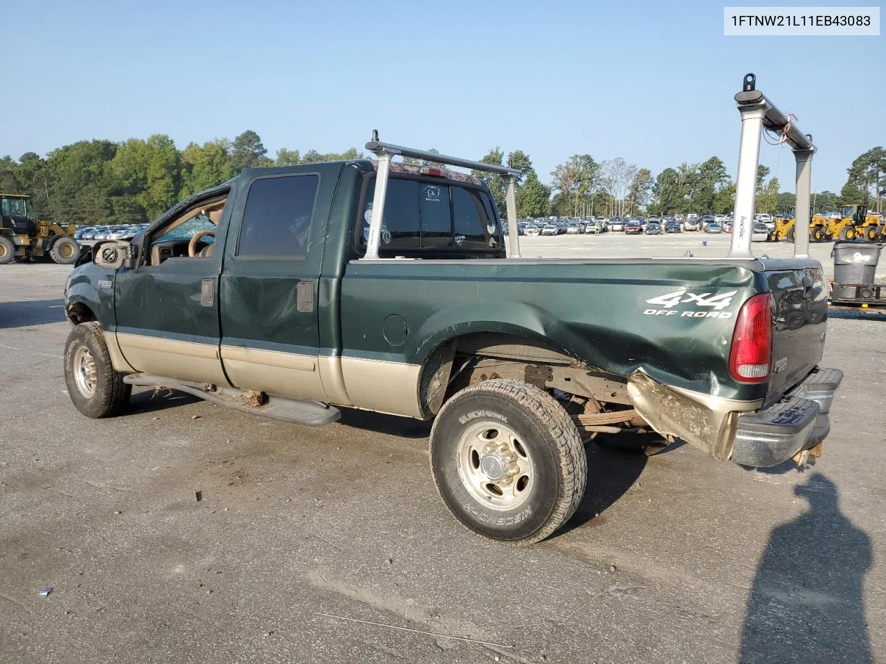 2001 Ford F250 Super Duty VIN: 1FTNW21L11EB43083 Lot: 70609164