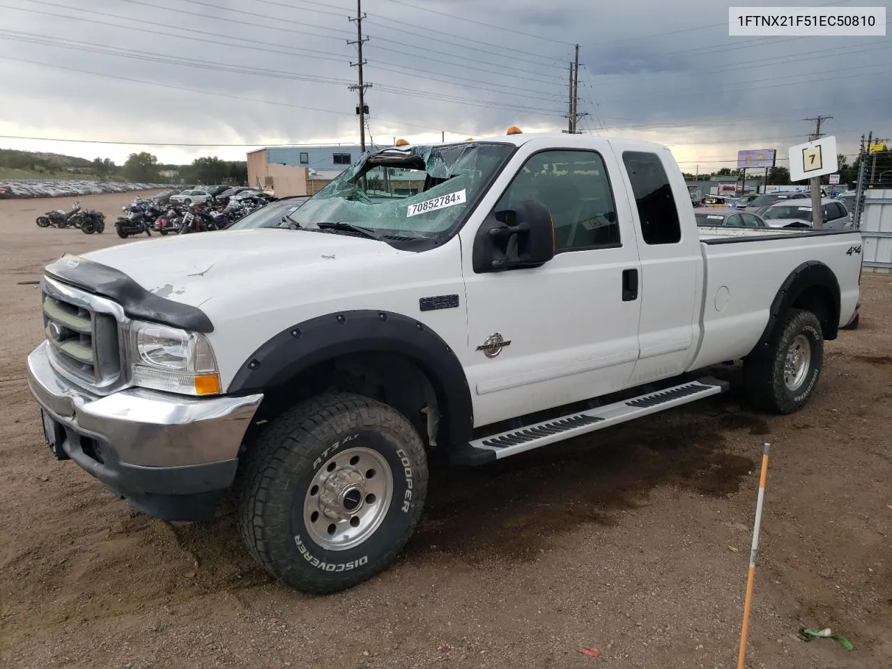 2001 Ford F250 Super Duty VIN: 1FTNX21F51EC50810 Lot: 70852784