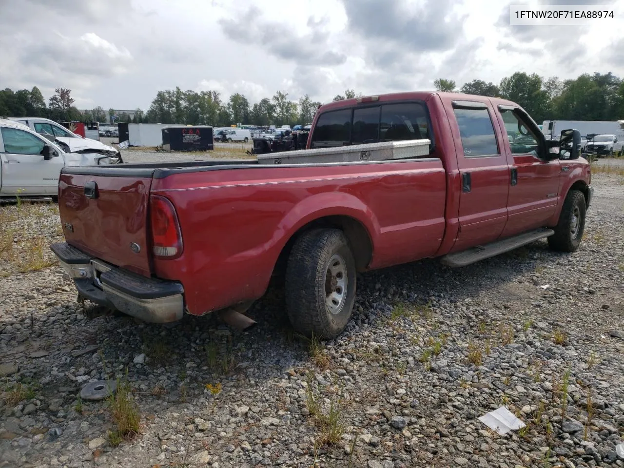 2001 Ford F250 Super Duty VIN: 1FTNW20F71EA88974 Lot: 71617194